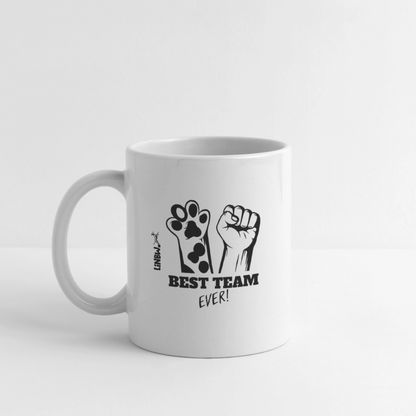 LiNBW. Keramiktasse Best Team Ever - Weiß