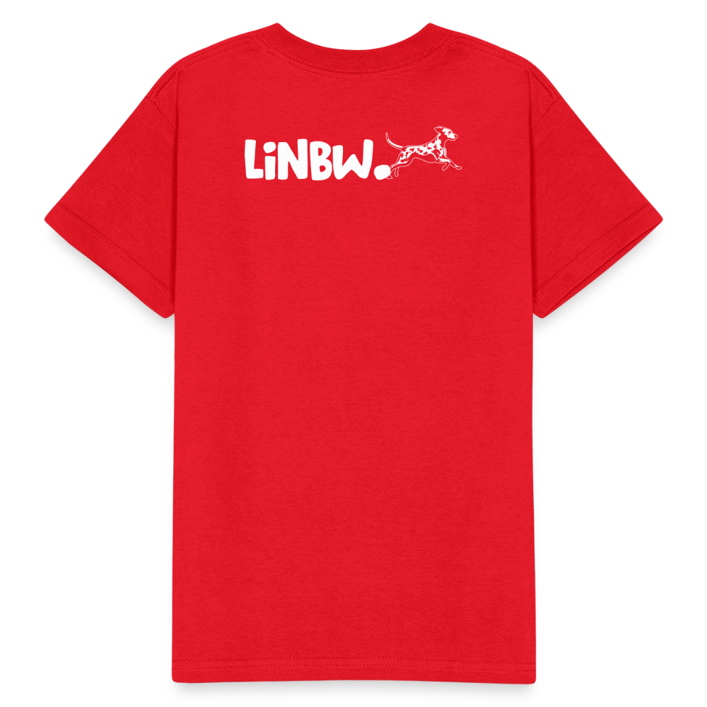 Kinder-T-Shirt – Life is not just black and white | Statement-Shirt mit Haltung - Rot