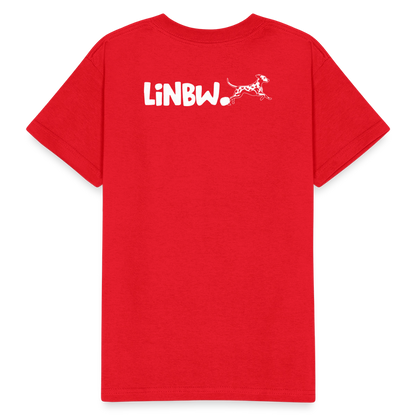 Kinder-T-Shirt – Life is not just black and white | Statement-Shirt mit Haltung - Rot