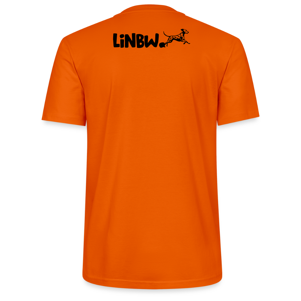 LiNBW. Männer T-Shirt Life is not just black and white - Tieforange