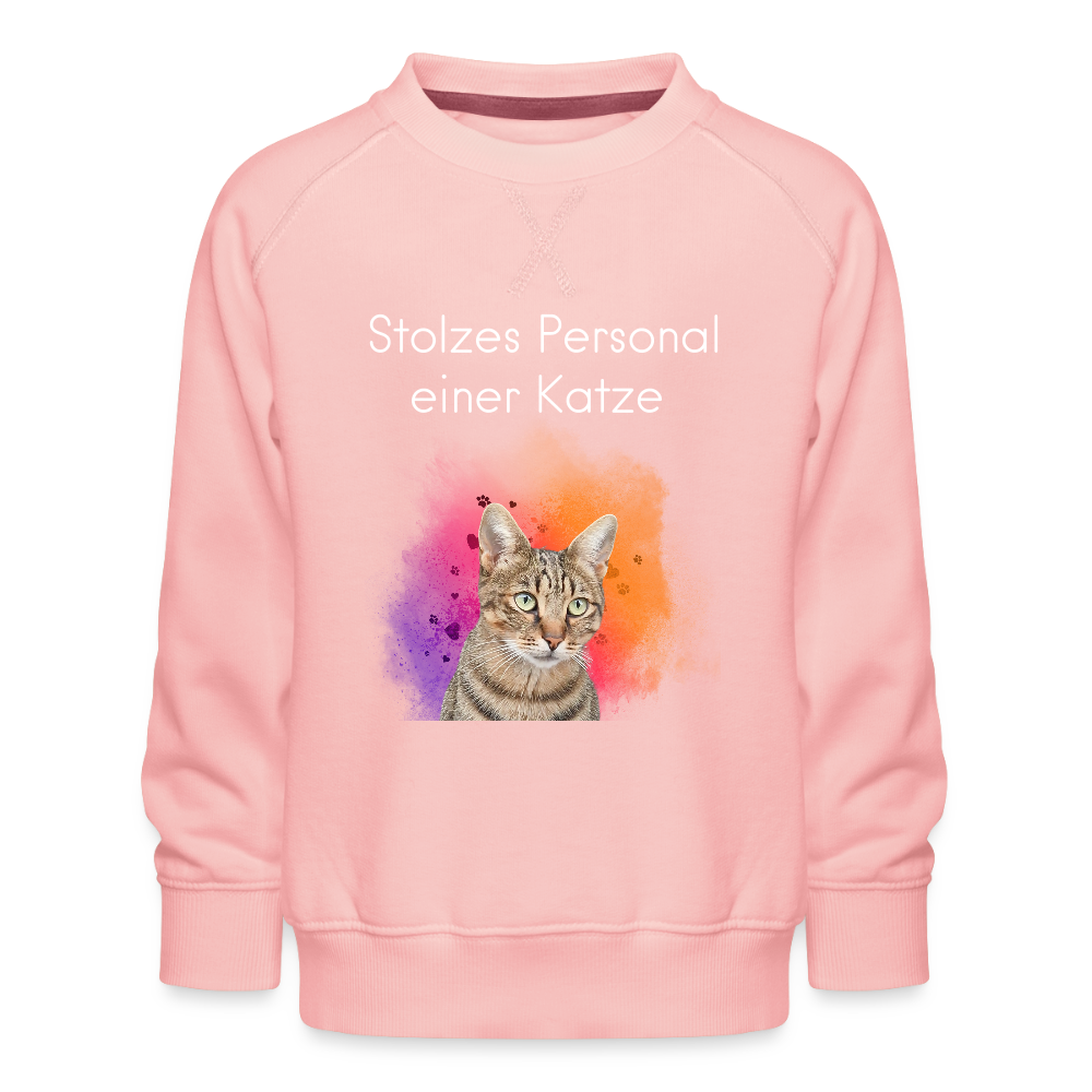 LiNBW. Kinder Pullover Stolzes Personal einer Katze - Kristallrosa