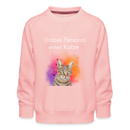 LiNBW. Kinder Pullover Stolzes Personal einer Katze - Kristallrosa