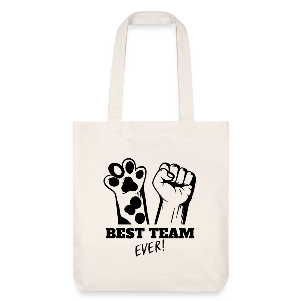 LiNBW. Stoffbeutel Best Team Ever - Naturweiß