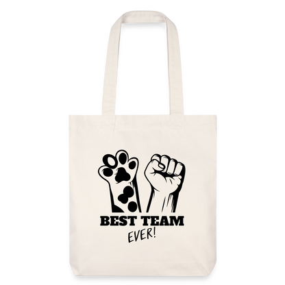 LiNBW. Stoffbeutel Best Team Ever - Naturweiß