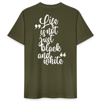 LiNBW. Männer T-Shirt Life is not just black and white - Khaki