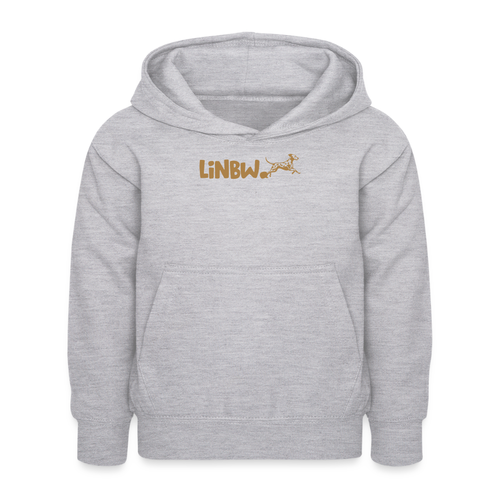 LiNBW. Kinder Hoodie Life is not just black and white - Hellgrau meliert
