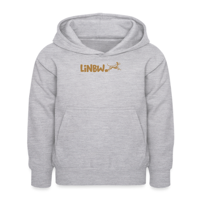 LiNBW. Kinder Hoodie Life is not just black and white - Hellgrau meliert