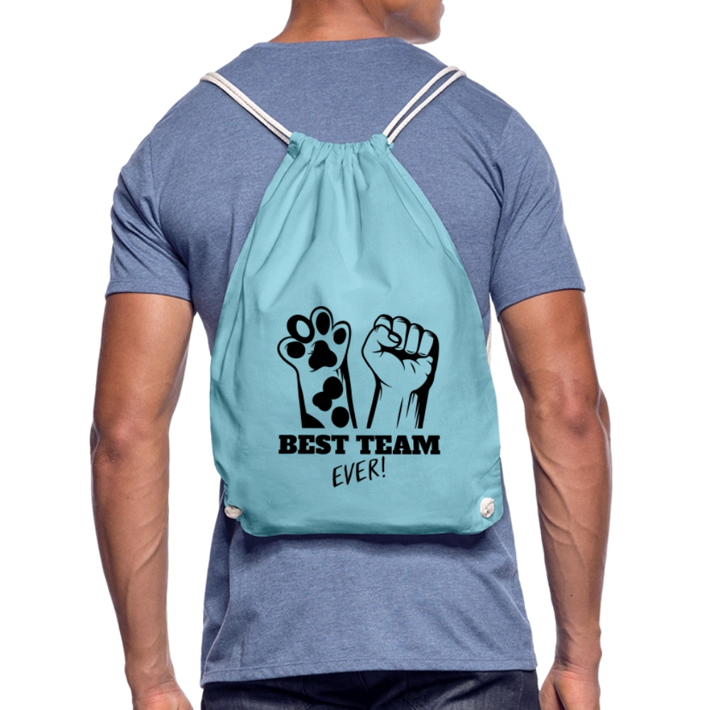 LiNBW. Turnbeutel Best Team Ever - Aqua