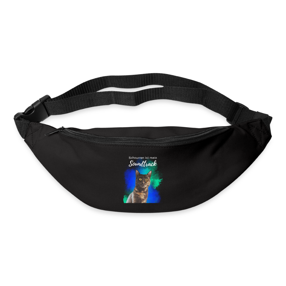 LiNBW. Gürteltasche Schnurren ist mein Soundtrack - Schwarz