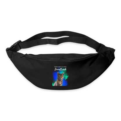 LiNBW. Gürteltasche Schnurren ist mein Soundtrack - Schwarz