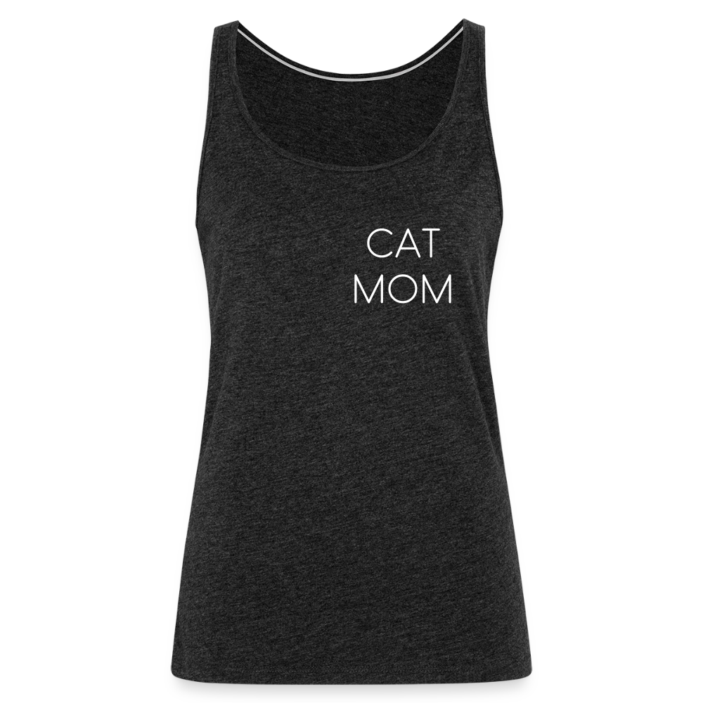 LiNBW. Frauen Tank-Top Stolzes Personal einer Katze - Anthrazit