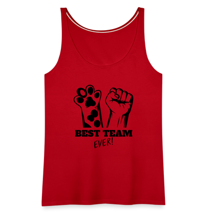 LiNBW. Frauen Tank-Top Best Team Ever - Rot