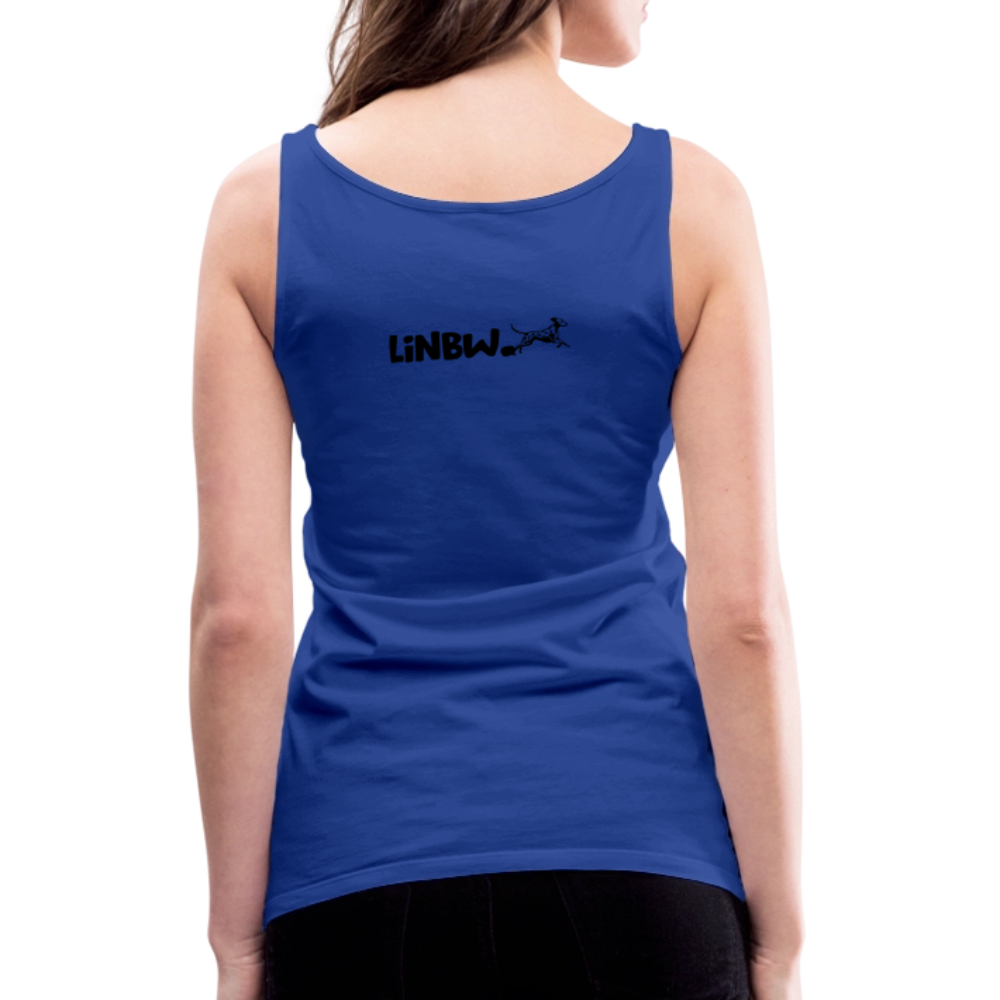 LiNBW. Frauen Tank-Top Dalmatiner Life is not just black and white - Königsblau
