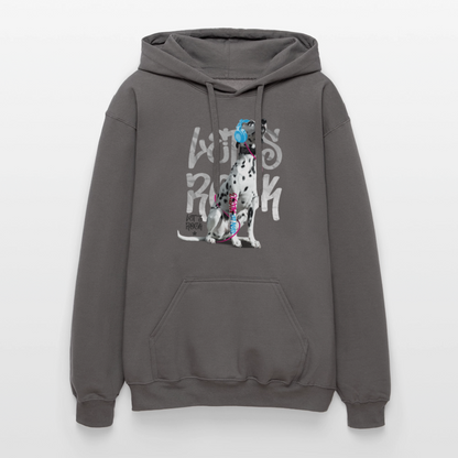 LiNBW. Männer & Frauen Hoodie Dalmatiner Let's Rock - Dunkelgrau