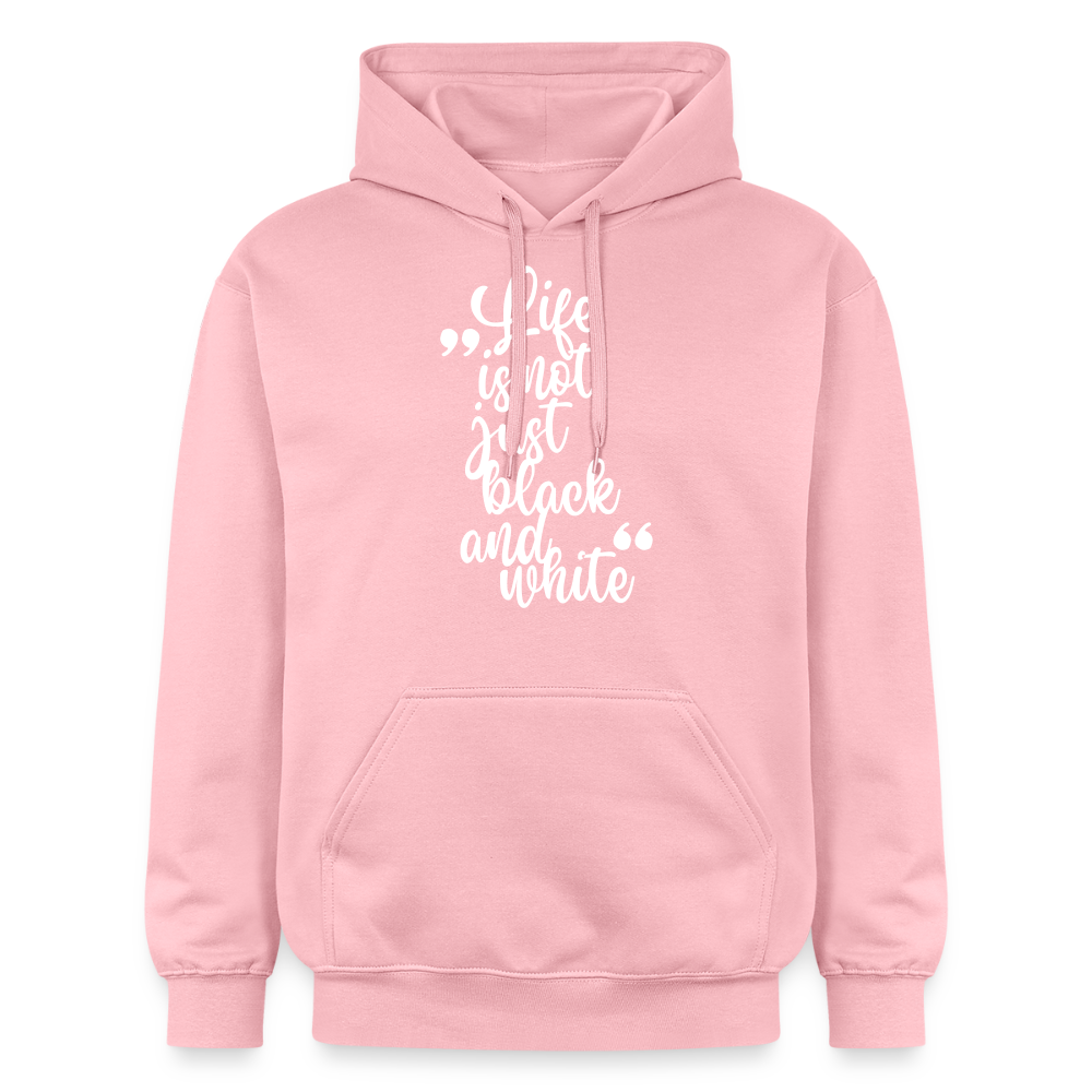 LiNBW. Männer & Frauen Hoodie Life is not just black and white - Hellrosa