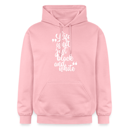 LiNBW. Männer & Frauen Hoodie Life is not just black and white - Hellrosa