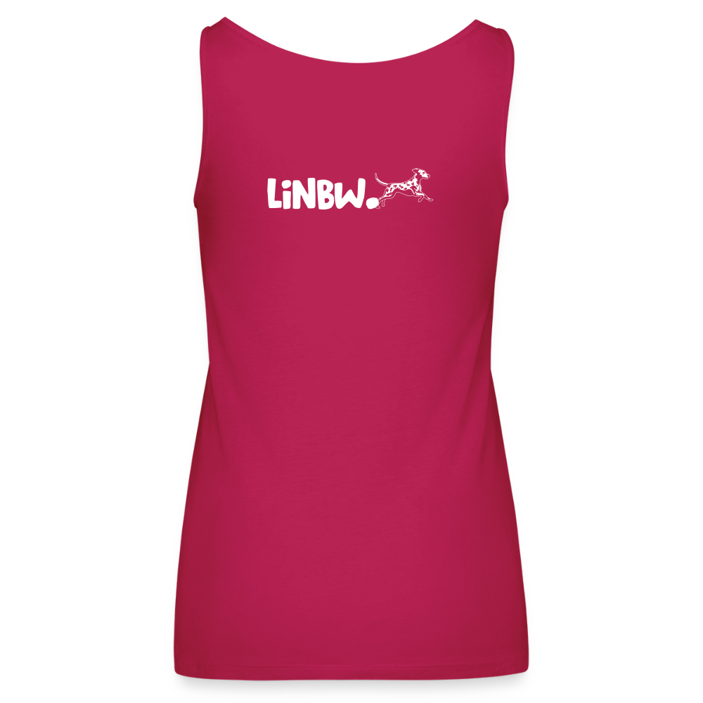 LiNBW. Frauen Tank-Top Life is not just black and white - dunkles Pink