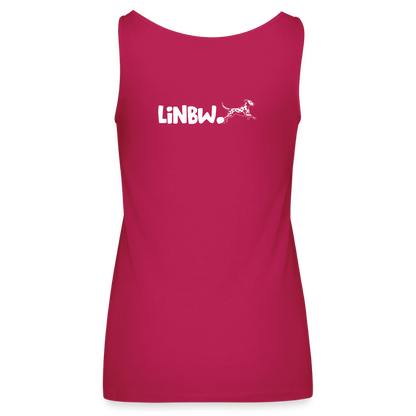 LiNBW. Frauen Tank-Top Life is not just black and white - dunkles Pink