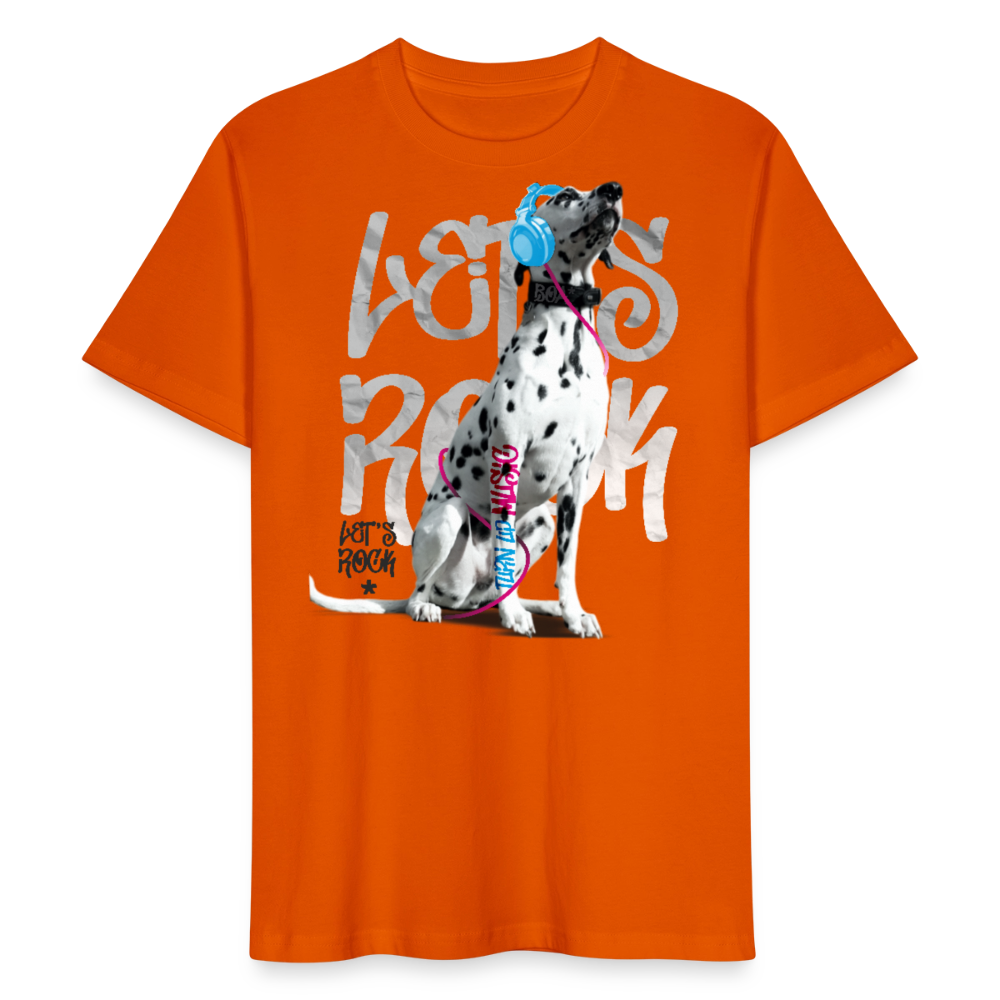 LiNBW. Männer T-Shirt Dalmatiner Let's Rock - Tieforange