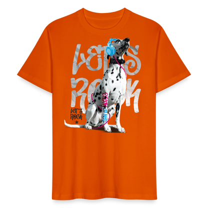 LiNBW. Männer T-Shirt Dalmatiner Let's Rock - Tieforange