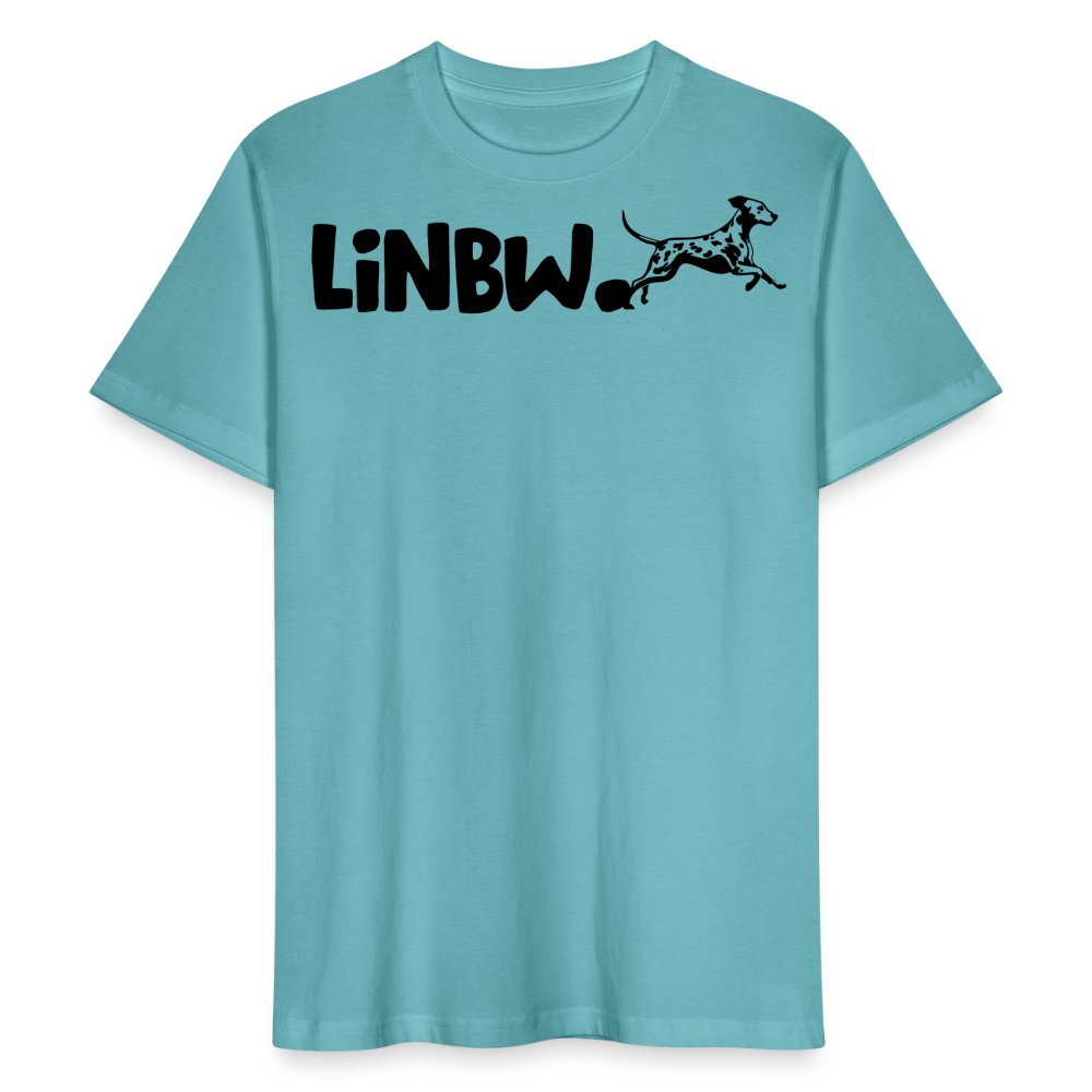LiNBW. Männer T-Shirt Life is not just black and white - Pastelltürkis
