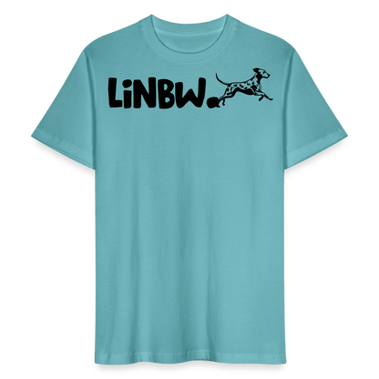 LiNBW. Männer T-Shirt Life is not just black and white - Pastelltürkis