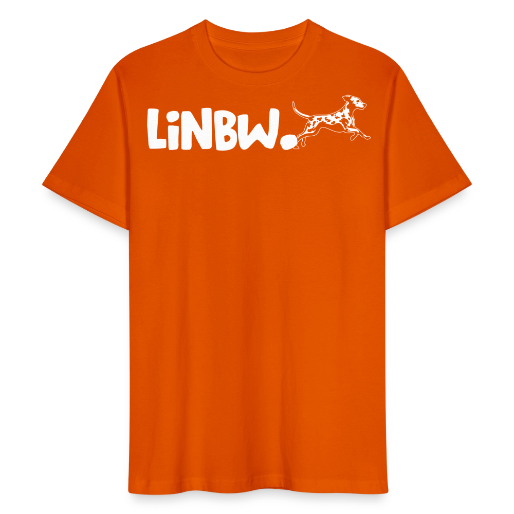 LiNBW. Männer T-Shirt Life is not just black and white - Tieforange
