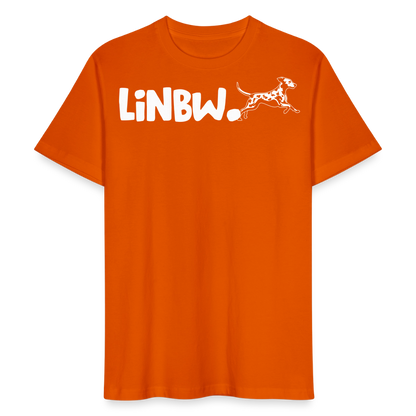 LiNBW. Männer T-Shirt Life is not just black and white - Tieforange