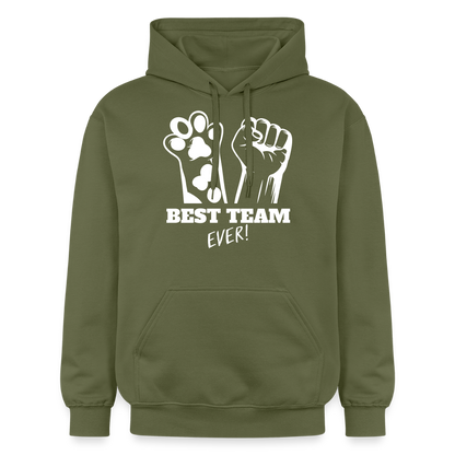 LiNBW. Männer & Frauen Hoodie Best Team Ever - Militärgrün