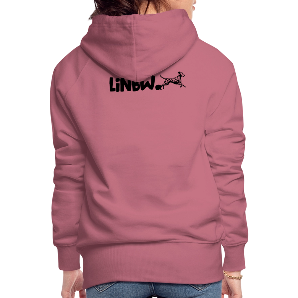 LiNBW. Frauen Hoodie Life is not just black and white - Malve