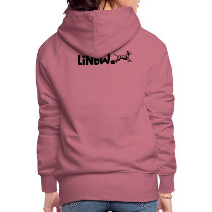 LiNBW. Frauen Hoodie Life is not just black and white - Malve