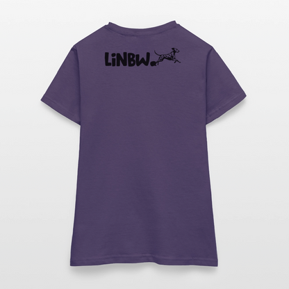 LiNBW. Frauen T-Shirt Life is not just black and white - Dunkellila