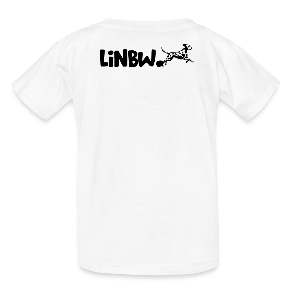 Kinder-T-Shirt – Life is not just black and white | Statement-Shirt mit Haltung - Weiß