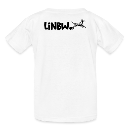 Kinder-T-Shirt – Life is not just black and white | Statement-Shirt mit Haltung - Weiß
