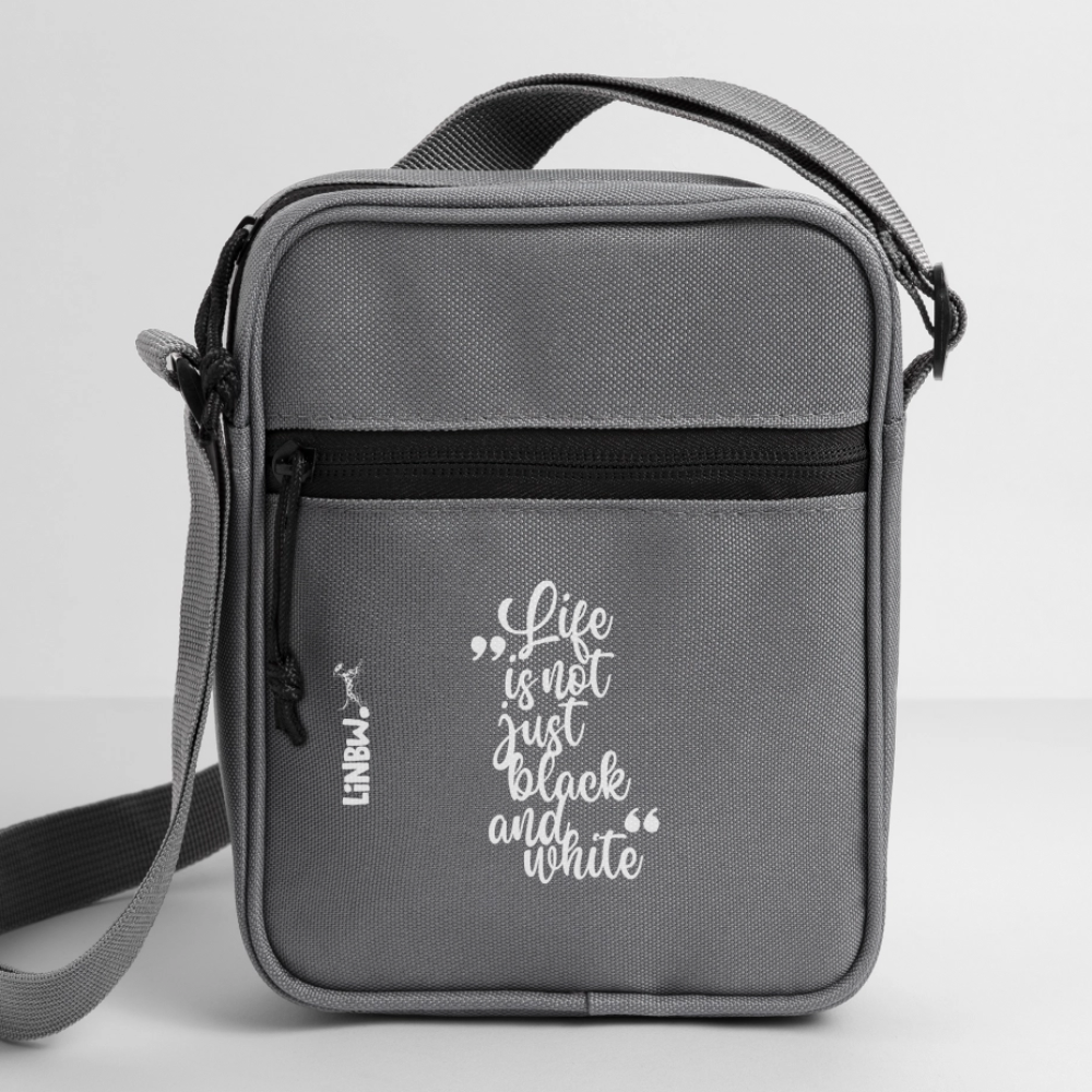 LiNBW. Crossbody Bag Life is not just black and white - Anthrazit