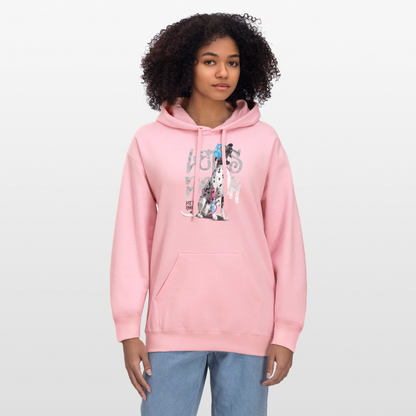 LiNBW. Männer & Frauen Hoodie Dalmatiner Let's Rock - Hellrosa
