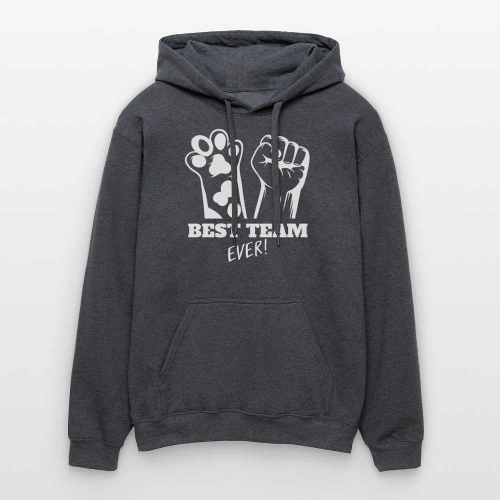 LiNBW. Männer & Frauen Hoodie Best Team Ever - Dunkelgrau meliert