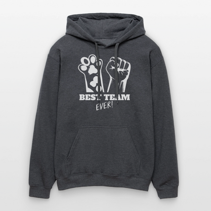 LiNBW. Männer & Frauen Hoodie Best Team Ever - Dunkelgrau meliert