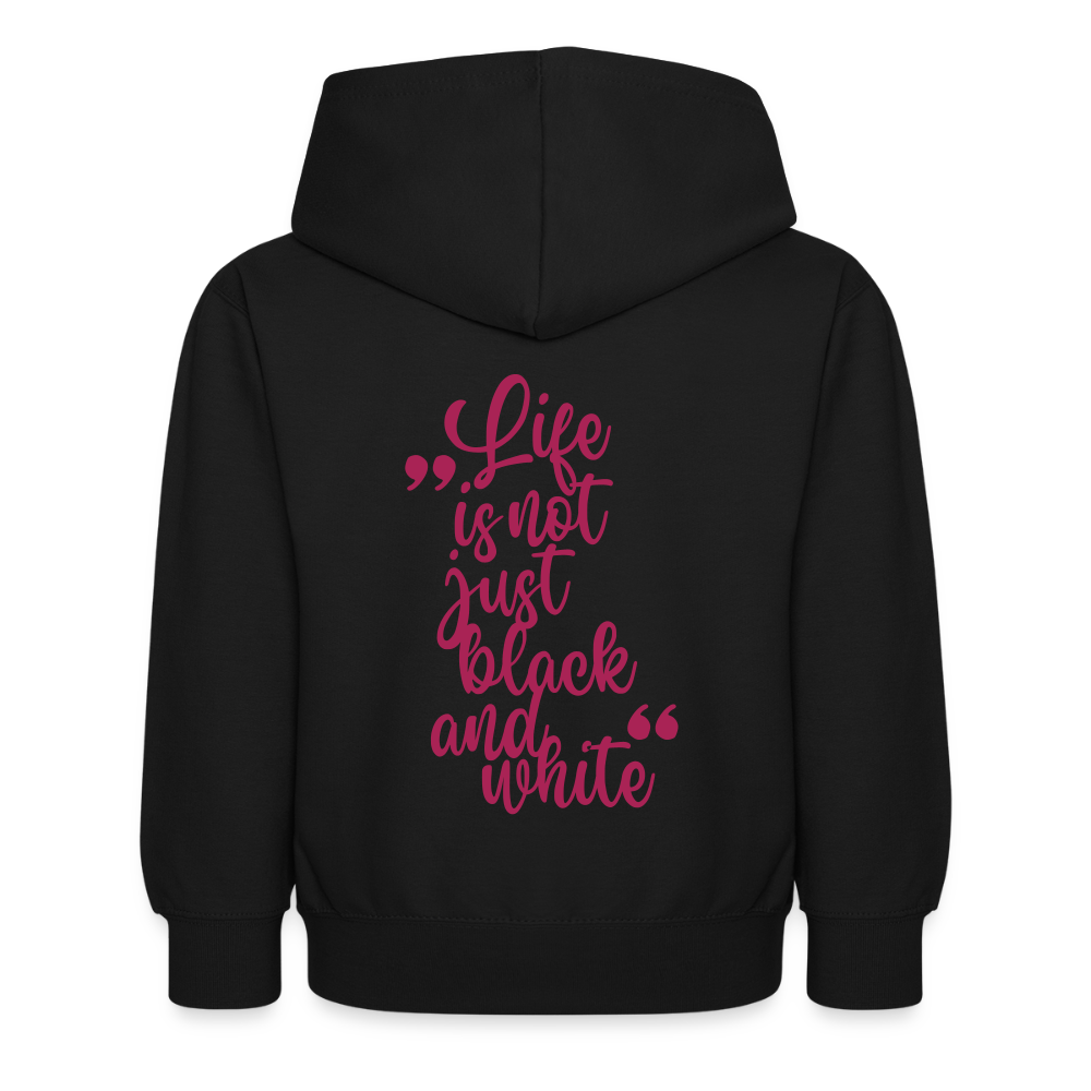 LiNBW. Kinder Hoodie Life is not just black and white - Schwarz