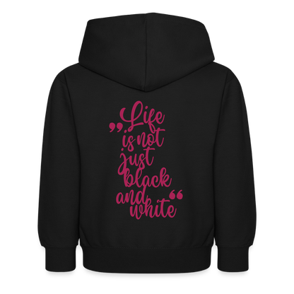 LiNBW. Kinder Hoodie Life is not just black and white - Schwarz