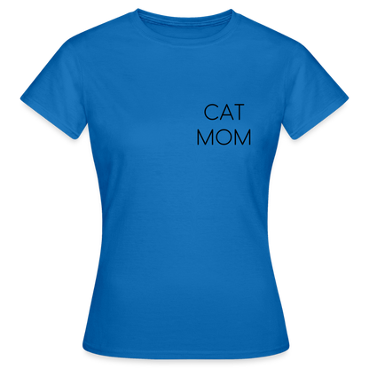 LiNBW. Frauen T-Shirt Stolzes Personal einer Katze - Royalblau