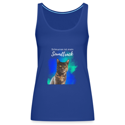 LiNBW. Frauen Tank-Top Schnurren ist mein Soundtrack - Königsblau