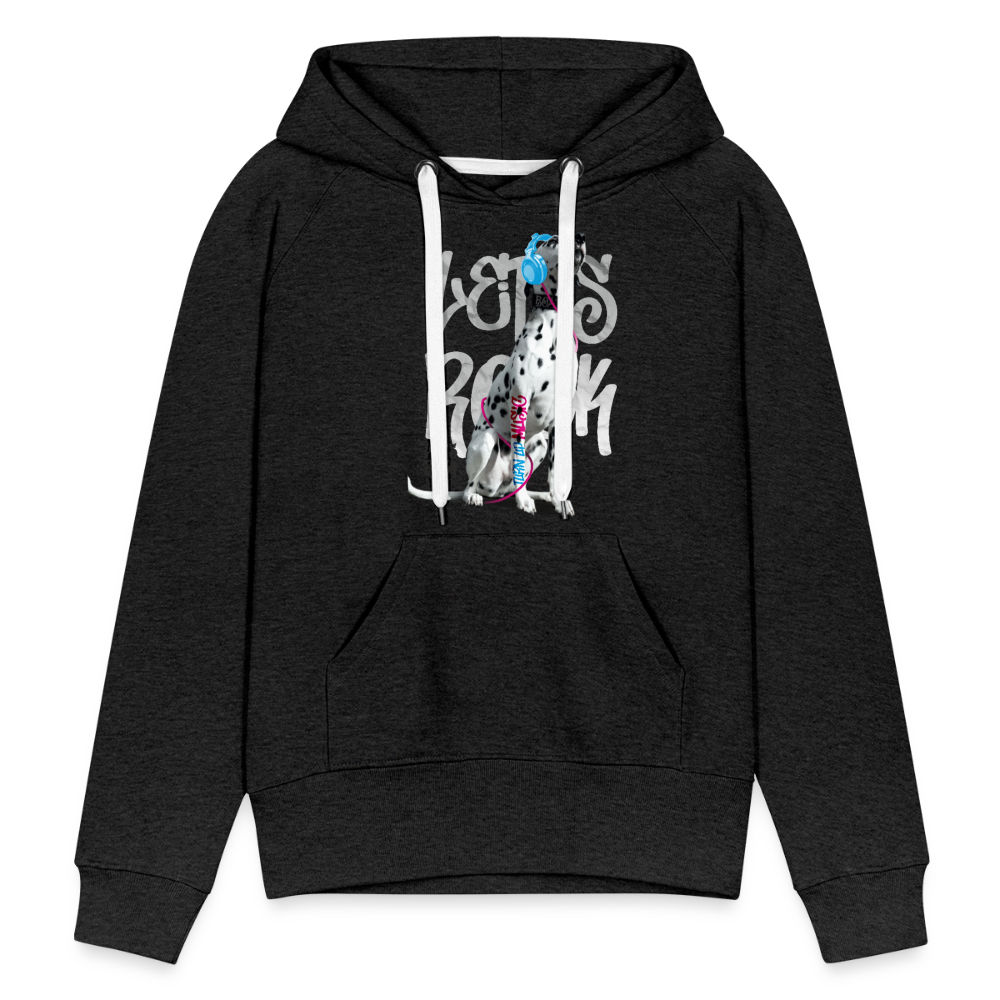 LiNBW. Frauen Hoodie Dalmatiner Let's Rock - Anthrazit