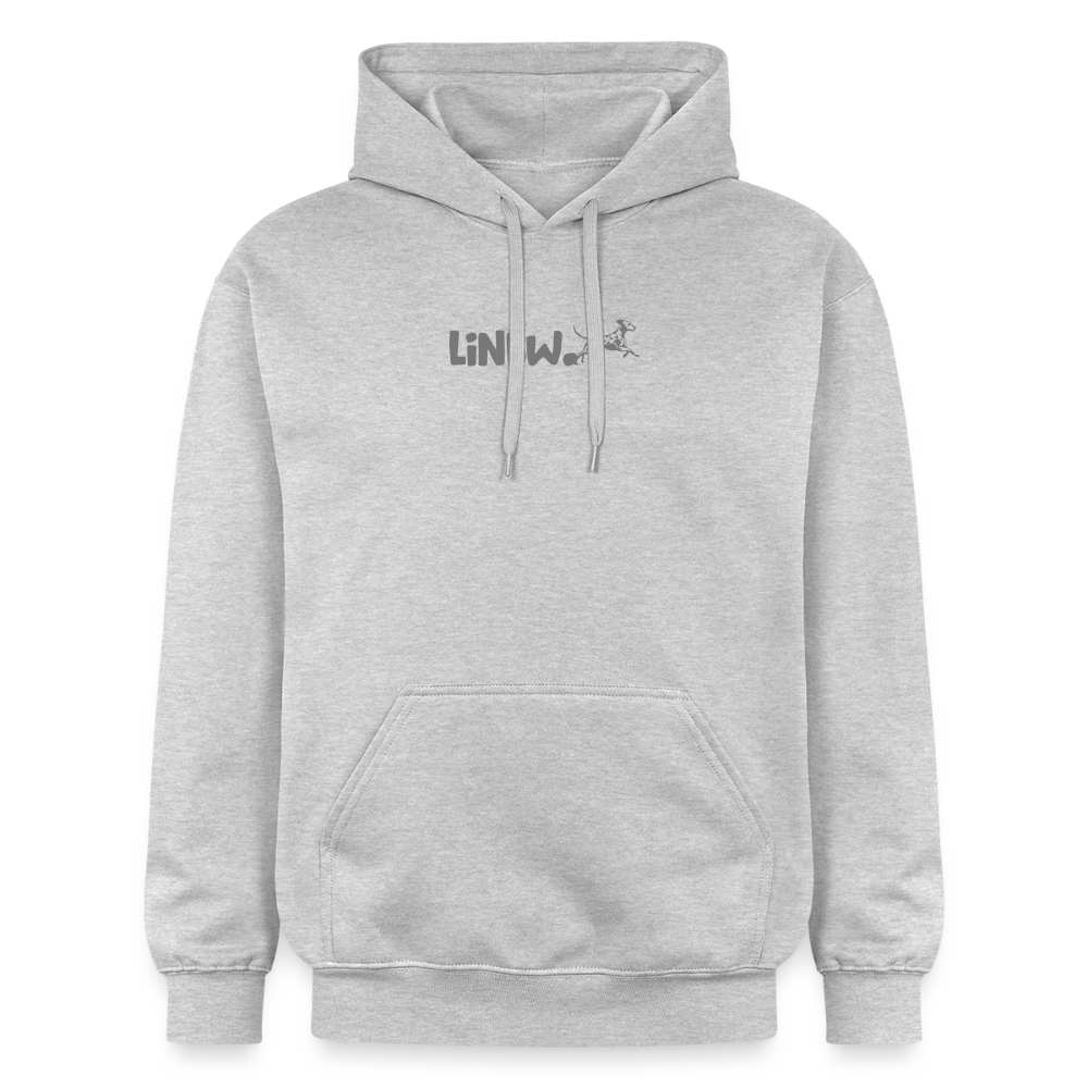 LiNBW. Männer & Frauen Hoodie Life is not just black and white - Hellgrau meliert