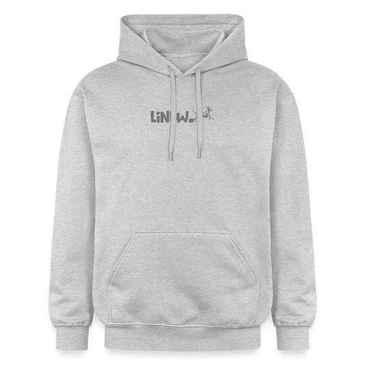 LiNBW. Männer & Frauen Hoodie Life is not just black and white - Hellgrau meliert
