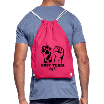 LiNBW. Turnbeutel Best Team Ever - Fuchsia