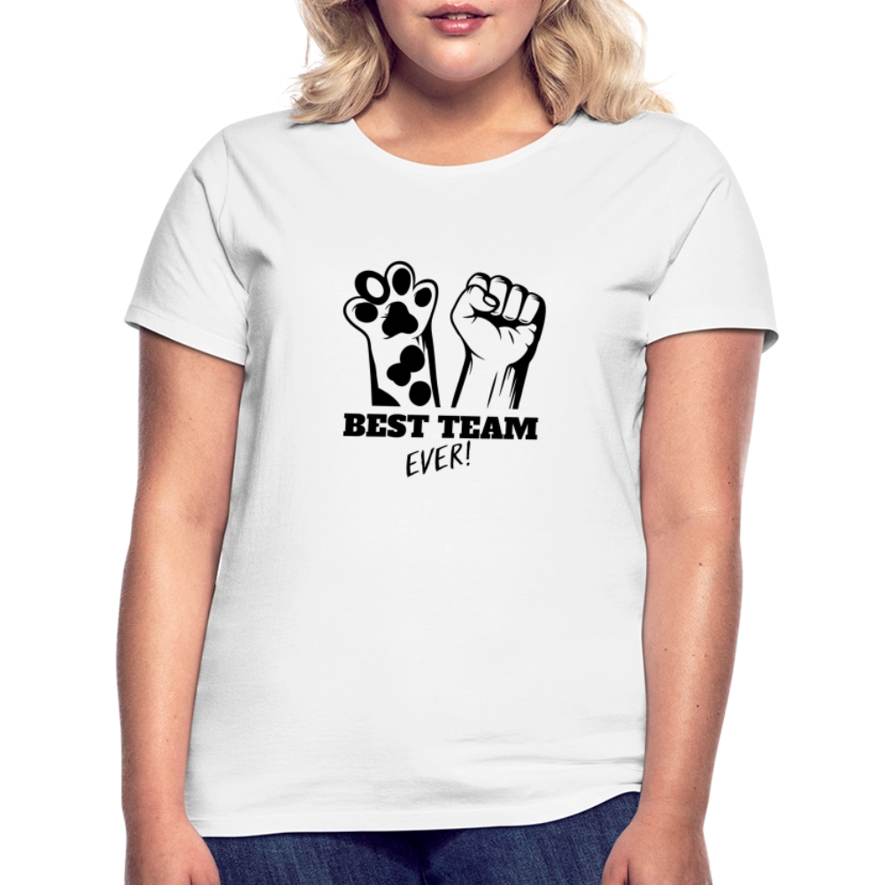 LiNBW. Frauen T-Shirt Best Team Ever - Weiß
