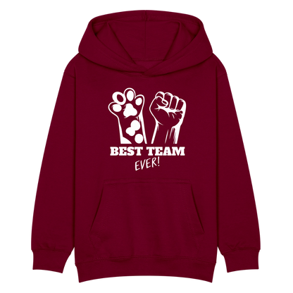 LiNBW. Kinder Hoodie Best Team Ever - Bordeaux