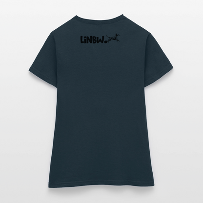 LiNBW. Frauen T-Shirt Dalmatiner Life is not just black and white - Navy