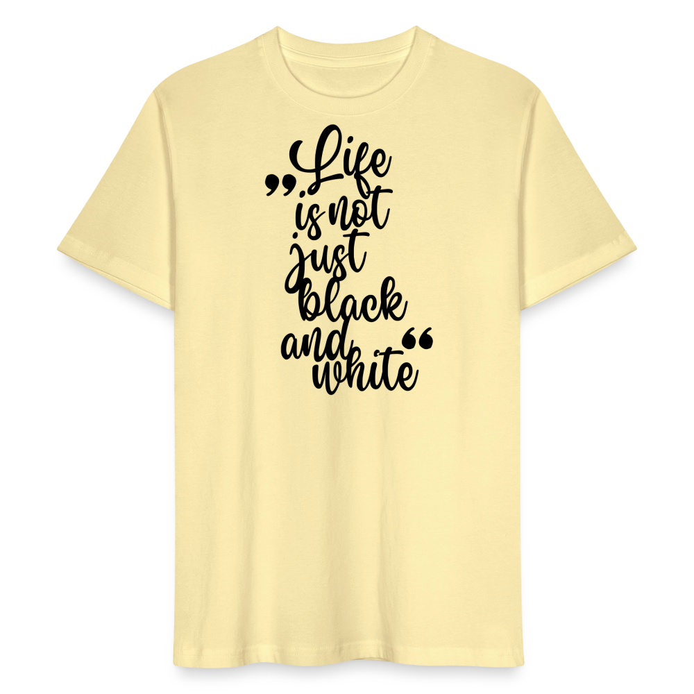 LiNBW. Männer T-Shirt Life is not just black and white - Creme